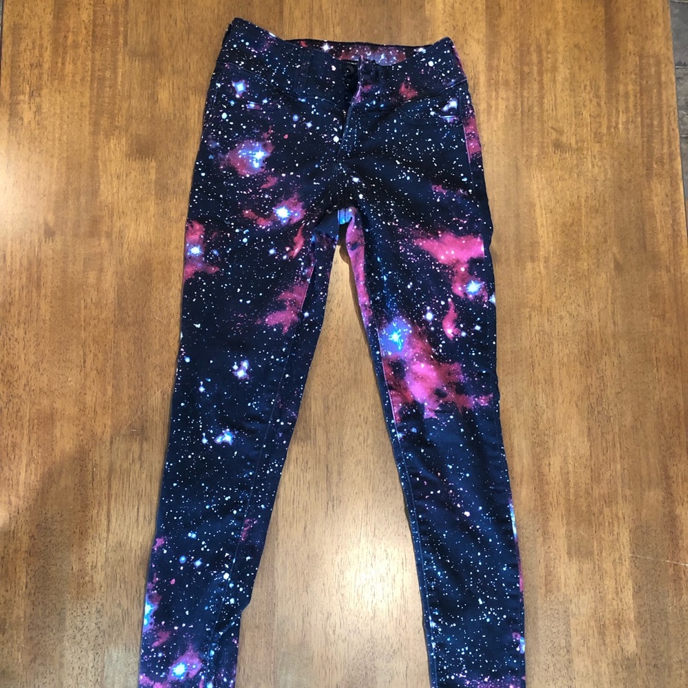 Galaxy print pants